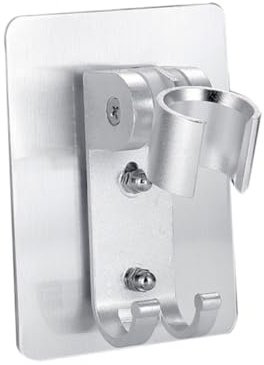 ASAKKURA Verstellbare Duschkopfhalterung aus Space Aluminium Stanzfreie Wandmontage Multifunktionale Halterung für Duschschläuche Handtücher und Installieren Glatten Oberflächen