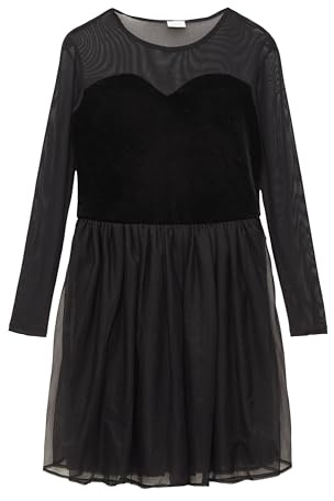 s.Oliver Meshkleid mit Glitter-Samt und Tüllrock