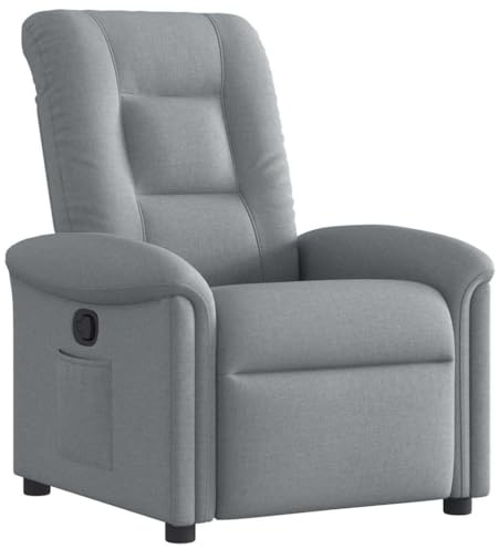 vidaXL Relaxsessel Hellgrau Stoff
