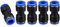 TOP-VIGOR Lot de 5 raccords rapides pneumatiques à pousser pour connecter les tubes de 12 mm à 12 mm OD en plastique pour raccord de tuyau d'air, connecteur pneumatique droit à 2 voies