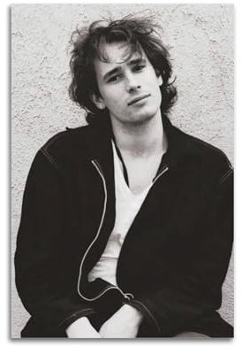 LIBFDCK Jeff Buckley Poster, Wandkunst, Leinwand, Vintage-Poster, dekoratives Gemälde für Wohnzimmer, Schlafzimmer, elegantes ästhetisches Poster, 30 x 45 cm, ungerahmter Stil