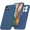 JDXHFF Funda Compatible con Motorola Moto G15 4G (6.72) con 1 Piezas Vidrio Templado Protector de Pantalla Película Protectora - Azul Carcasa Silicona TPU Suave Caso Case Blue