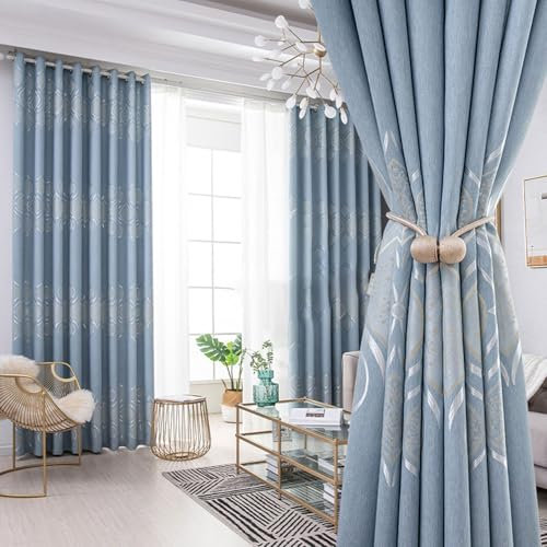 Generisch Verdunkelungsvorhänge H300x B160 cm (1er Pack) übergardinen Blickdicht Es verfügt über eine Gute Schalldämmwirkung und ist für Wohn- und Schlafzimmer geeignet.
