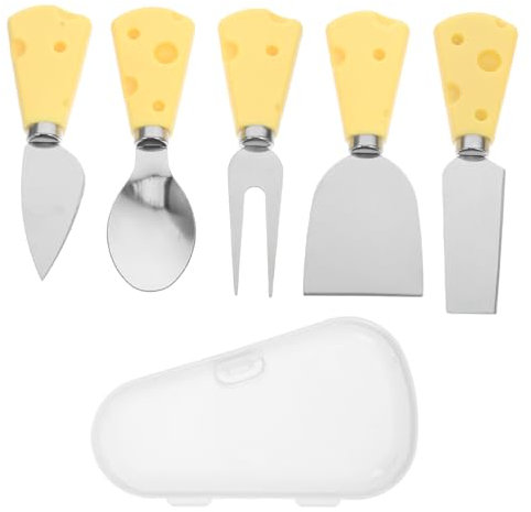Generisch 6-teiliges Käsemesser-set, Edelstahlmesser, Käsegabel, Kleiner, Spreizlöffel Mit Käseförmigem Griff Für Wurstbrett-zubehör