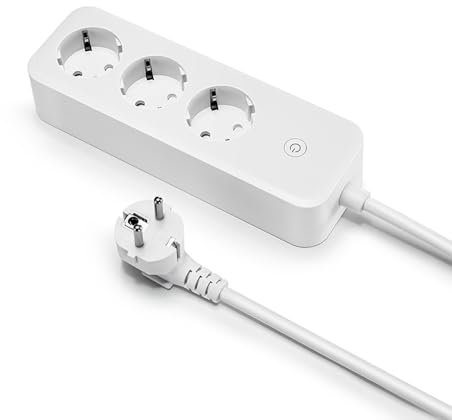Offgridtec Smarte 3-Fach Steckdosenleiste mit Smart Life- oder Tuya-App 1,8m Kabel (1, 1 Stück)