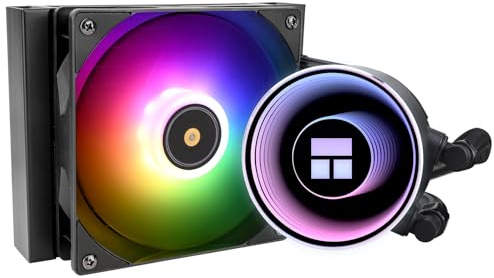 Thermalright Frozen Notte 120 ARGB Black CPU Water Cooler, CPU Water Cooling System, ARGB Cold Head,Suitable for AMD:AM4/AM5,Intel LGA 1700/1851/1150/1151/1200