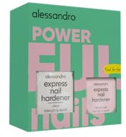 alessandro Powerful Nails Set - Help with Brittle Nails - 3-Piece Set with Nail Hardener, Nail Oil & Cuticle Remover Gel - Strengthens & Nourishes Soft Nails