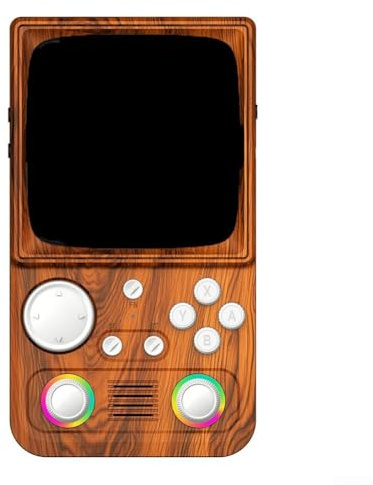 Console di gioco portatile retrò, R36T MAX, schermo da 10,2 cm, 20000 giochi, WiFi, doppio controller per regalo da regalare agli amici per Natale (marrone)