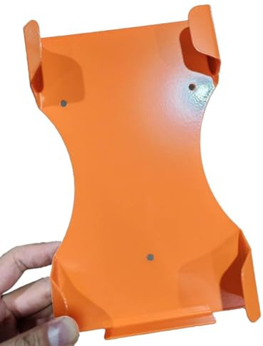 BEAZOOM Robuster Laubbläser-Wandhalter für Stihl BG-50 BG-56 BG-66, Metall-Garagenhalterung mit orangefarbener Gummierung, platzsparender Haken für Handgebläse
