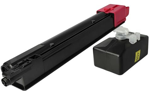 vhbw Toner kompatibel mit Kyocera TASKalfa 2551ci, 2552ci Drucker - Kompatible Tonerkartusche + Resttonerbehälter, Magenta