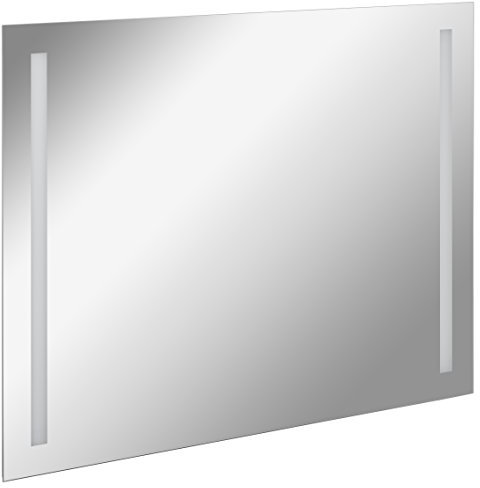FACKELMANN LED Spiegel linear Mirrors/Wandspiegel mit LED-Beleuchtung und Ambientelicht/Maße (B x H x T): ca. 100 x 75 x 2 cm/hochwertiger Badspiegel/moderner Badezimmerspiegel/Breite 100 cm