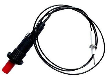 METER STAR Gasheizung Keramik Elektroden Zünd Kerze mit Druckknopf Piezo-Feuerer 200 Grad Widerstand Draht 1 Meter 5X pro Sets