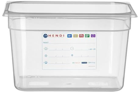 HENDI 880159 Contenitori a Tenuta d'Aria Gastronorm 1/2