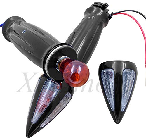 NBX- Handgriffe mit Lampen-Blinker 2,5 cm für Marauder Savage Volusia Intruder Boulevard/Shadow 600 750
