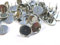 beadsvision 50 Ohrstecker für 12mm Cabochons Farbwahl Ohrringe Fassungen Rohlinge DIY basteln (Antiksilber #S572)
