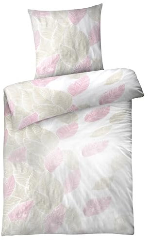 Carpe Sonno Seersucker Bettwäsche 135x200 Baumwolle | Bügelfreie Sommerbettwäsche Kühlend | Sommer Duvet Cover Blumen Bettbezug 135 x 200 Bedding Bettzeug Set Bunte Bettwäsche Baumwolle 135x200