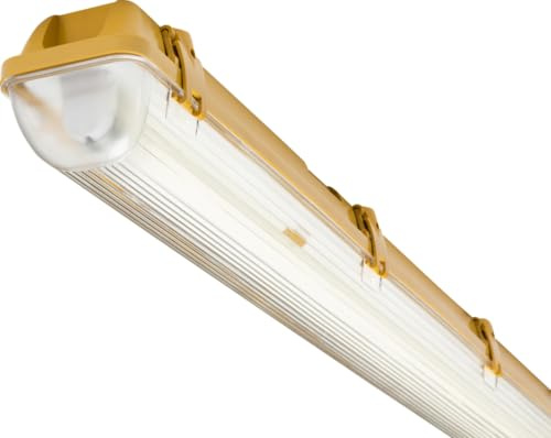 Knightsbridge 5ft 1x58w 110v Non-Corrosive HF Fitting, Polycarbonate 58 W, Grey
