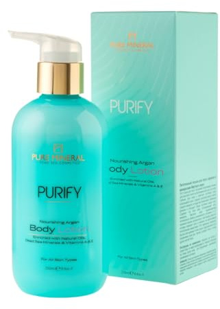 PURE MINERAL - Nährende Körperlotion mit Arganöl - 250ml | Die Körperlotion mit Arganöl nährt, spendet Feuchtigkeit und macht die Haut weich, ohne fettig zu wirken.