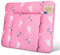 pic Bear Wickelauflage - hochwertige OEKO-TEX Wickeltischauflage - pflegeleichte Wickelunterlage - Auflage Wickelkommode - 85 x 72 cm - Sterne Pink