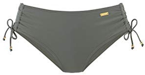 Lascana Damen Bikini-Hose mit Raffung & Perlen