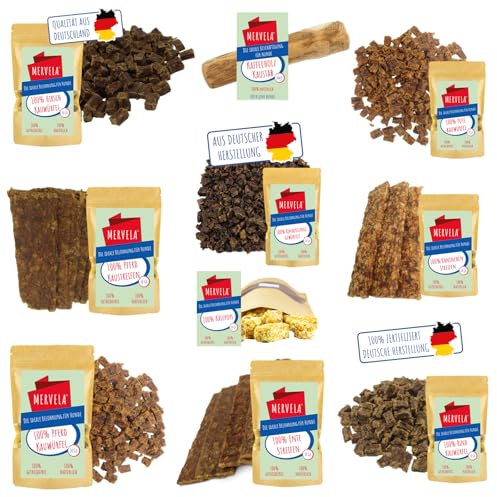 MERVELA Geschenkbox für kleine Hunde Hundeliebhaber, Hundebesitzer zu Weihnachten beschenken, Snackbox, Leckerliebox