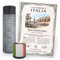 happylandgifts® Premium | Echtes Italien Grundstück als einzigartiges Geschenk für Bella Italia Fans | Personalisierte Besitzurkunde in Farbe mit Wunschname und persönlicher Widmung