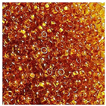 20 g Preciosa Rocailles - Topas, 11/0 ca. 2,1 mm (PRECIOSA seed beads - topaz, 11/0 approx. 2,1 mm)