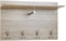 FineBuy Wandgarderobe Sonoma Eiche 90x60x29,5 cm Design Flurgarderobe Holz, Hakenleiste Wandpaneel mit Ablage und Kleiderstange, Garderobe Wand, Garderobenleiste Flur
