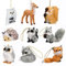 BestAlice 9 Pieces Plush Animal Christmas Ornaments, Woodland Furry Animal Ornaments, Furry hanging Christmas ornament For Home Party Holiday Decor, 9 Styles