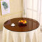 V3VOGUE Exterior Mesa De Cristal Tablero Superficie, Cristal Redondo Tablero De Mesa para Mesa De Centro, Ø 50cm 60cm 70cm Redondo Vidrio Templado, Mesa De Comedor (Color : Brown, Size : 35CM(14IN))