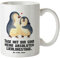 Mr. & Mrs. Panda XL Tasse Pinguin umarmen - Geschenk, Grosse Kaffeetasse, Jumbo Tasse, Liebe, Hochzeit, Seevogel, spülmaschinenfest, Paar, XL Becher,