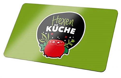 Gilde - 50600 - Frühstücksbrettchen, Hexenküche, Resopal, 23,5cm x 14,5cm, grün