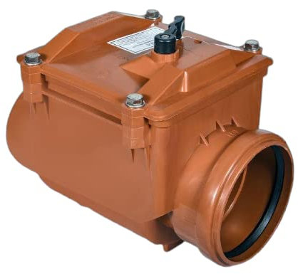 Rückstauklappe Ø DN 160 Rückstauverschluss Rattenschutz für HT - KG Rohre Rückschlagklappe abwasser (DN 160)