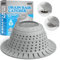 zaa Bathtub Drain Hair Catcher, Silicone Collapsible 1 Pack Drain Protector for Pop-Up and Regular Drains of Shower, Bathtub, Tub, Bathroom, Sink