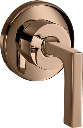 hansgrohe AXOR Citterio Absperrventil Unterputz mit Hebelgriff DN15 / DN20, 39960300, Farbe: Polished Red Gold