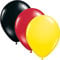 Deko * Deutschland * für Party und Länderparty | Dekoration Deutsche Partydeko Germany BRD Schwarz Rot Gold Flagge, Edition: Luftballons, 12 Stück