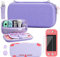 RHOTALL Cherry Blossom - Funda de transporte para Nintendo Switch Lite, funda de almacenamiento potable para accesorios Switch con funda protectora, protector de pantalla, correa de hombro ajustable y