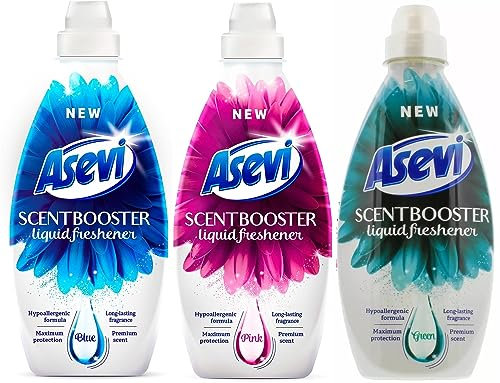 Asevi Scent Booster Liquid Freshener (3 x 720ml) Spanish Cleaning Laundry Bundle