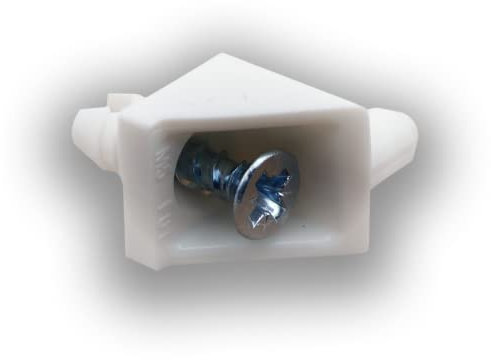 Ersatz-Bodenträger passend für IKEA PAX BILLY KOMPLEMENT kompatibel mit Halterung Kleiderschrank Halterung Einlageböden (weiß, 1 Stück)