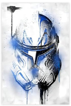 TINGTOEO Captain Rex Graffiti-Leinwand-Poster, Wandkunst, Dekordruck, Bild Gemälde für Wohnzimmer, Schlafzimmer, Dekoration, ungerahmt, 30 x 45 cm