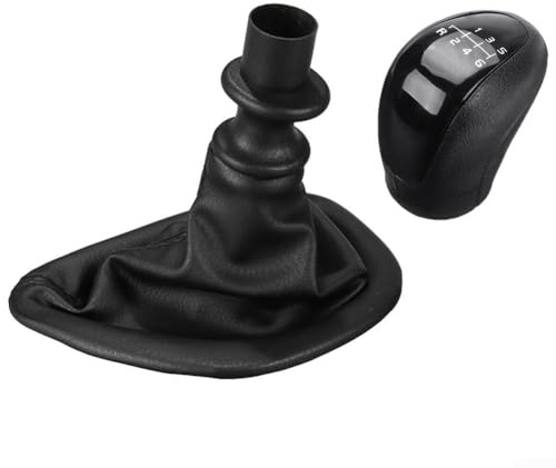Jayruit Pomo de palanca de cambios manual de 6 velocidades para coche, con polainas para maletero para Mercedes W639 VITO 2003-10