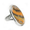 Large Oval Gemstone Handmade Jewelry, 925 Sterling Silver Tribal Ring, Engagement Gifts for Couples, Birthday Gifts for Men, Fathers Day Gifts, Promise Ring, Mens Gifts (Size 10, Bumblebee Jasper)