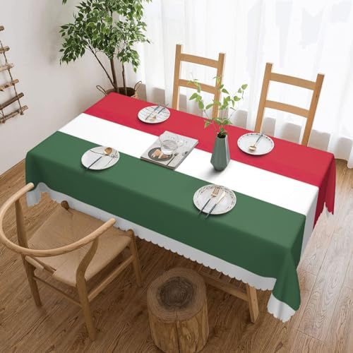YQxwJL Rechteckige Tischdecke mit Flagge von Ungarn, Küche, Esszimmer, Tischdecken für Tische, Party, Hochzeit