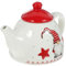 HOLIDYOYO Teiere Di Natale Teiera in Ceramica Di Babbo Natale Decorazioni Natalizie Strumento Per Servire Il Tè