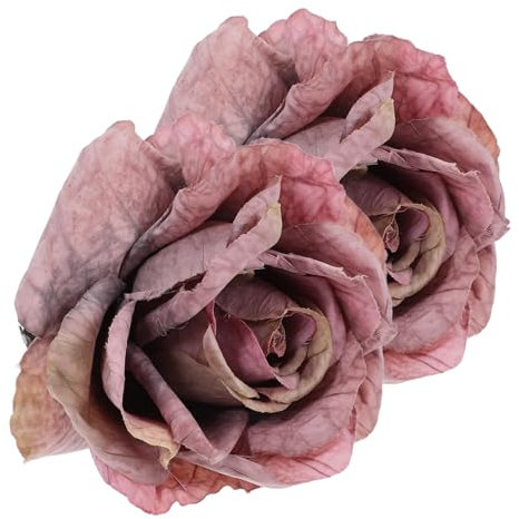 MAGICLULU 2 Pièces Attaches De Rideau Embrasses De Rideau en Fleur Rose Crochets Clips Embrasses De Draperie en Métal Pinces De Fixation De Rideau De Fleur pour Rideaux Transparents De