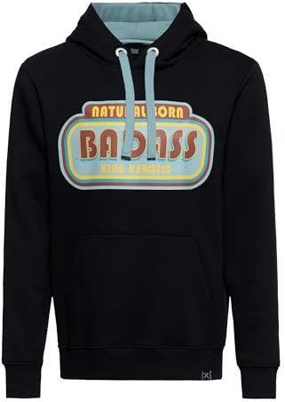King Kerosin Badass Hoodie Männer Kapuzenpullover schwarz XL