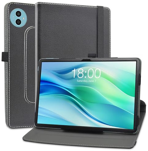 MAMA MOUTH Cover per TECLAST P50 Custodia,Slim girevole Smart 360 gradi di rotazione Case Cover Custodia Protettiva per TDOOGEE U11/ U11 PRO/TECLAST P50S 11 Pollici Tablet,Nero