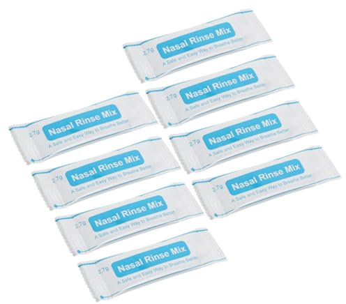 minkissy 80stücke Nasenspülsalz Jodfrei Einzeln Verpackt Schnell Lösliches Fein Gemahlenes Nasenreinigungssalz Zur Täglichen Sanften Pflege Und Effektiven Nasenspülung Für Erwachsene