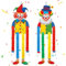 ARTGUTS 2pcs Clown Banner Karneval, Clown Deko, Hängende Tür Wand Banner Bunt für Fasching, Geburtstag & Mottoparty Hintergrund Dekoration, Tür- und Wanddekoration für Indoor & Outdoor