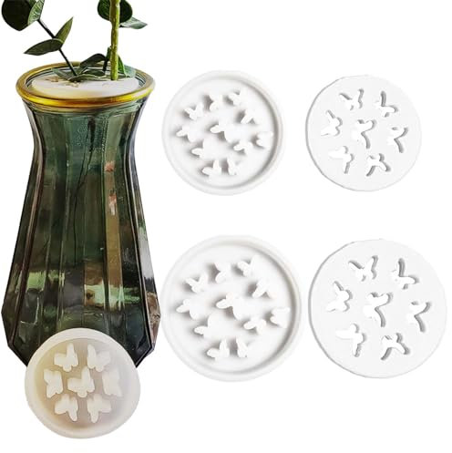 Blumenretter Silikonform WISIRENT, 2 Stück Silikonformen Gießformen Blumenretter Silikon Gießform Schmetterling, Blumenstielhalter Silikonform Gießform Schmetterling, Silikonform Blumenretter für Diy